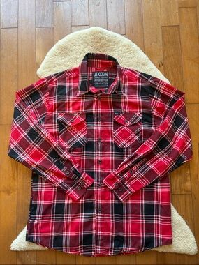 DIXXON FLANNEL COMPANY LIMITED SNAP ON EDITION LONG SLEEVE SHIRT SIZE Large.